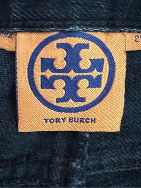 TORY BURCH Vintage Super Skinny Pin-Tuck Dark Wash Jean